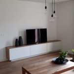 1 tvmeubel eik hout wit interieur Westerlo